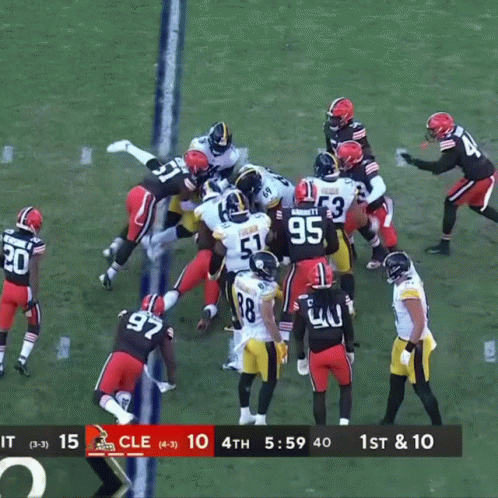 CLE Vs Pittsburgh Steelers Football Game GIF