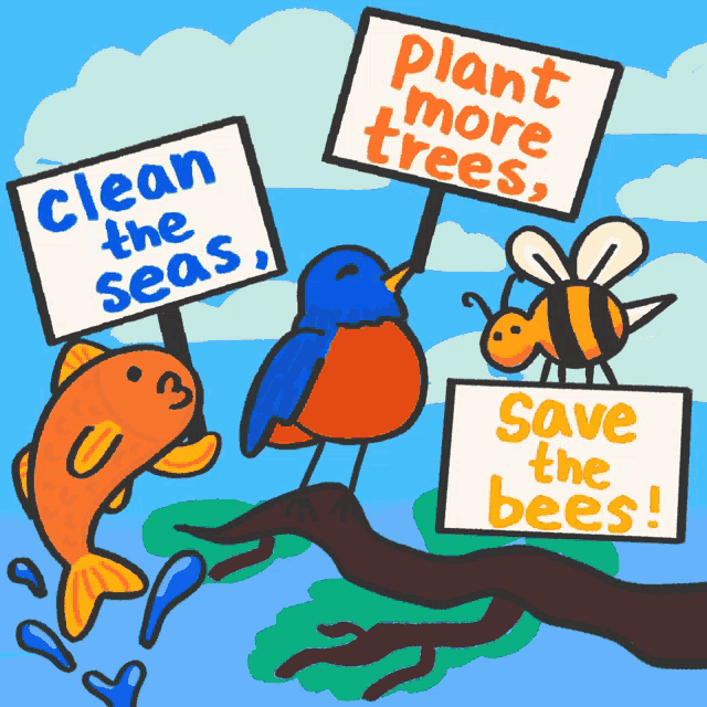 Clean The Seas Plant More Trees Gif GIF