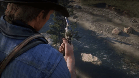 Cleaning Gun Rdr2 GIF