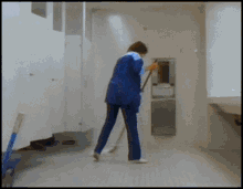 Cleaning The School Bathroom Floors While Dancing GIF