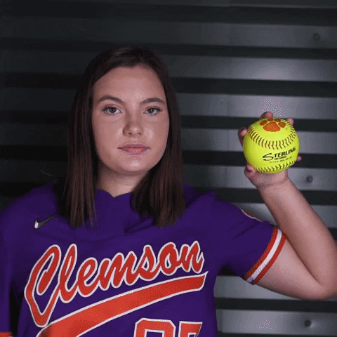 Clemson Baseball Paw Print GIF