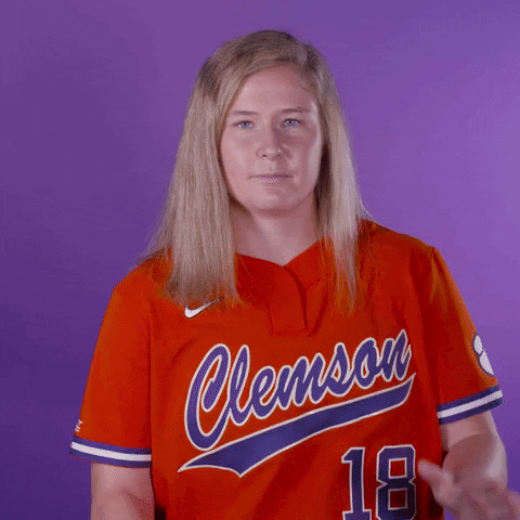 Clemson Player Hard Hand Clapping GIF