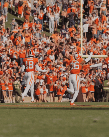 Clemson Players Have Supportive Crowd GIF