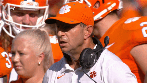 Clemson Shouting Loudly GIF