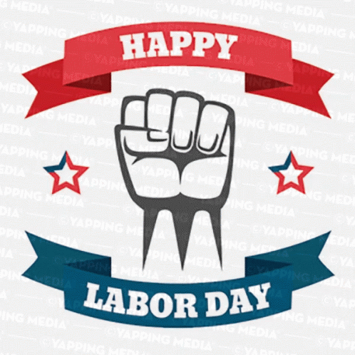 Clenched Fist Strength Happy Labor Day GIF