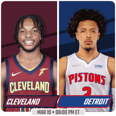Cleveland And Pistons Basketball Players GIF