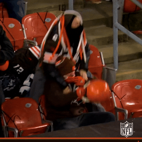 Cleveland Brown Noser Fans GIF