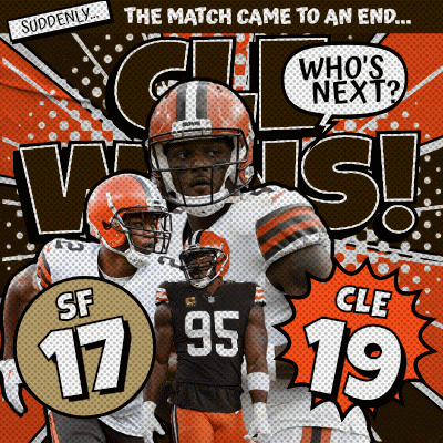 Cleveland Browns Advertisement The Match Came To An End Who's Next GIF