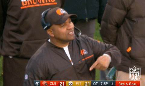 Cleveland Browns Coach Hue Jackson GIF