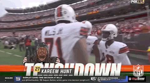 Cleveland Browns Kareem Hunt Touchdown GIF
