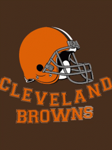 Cleveland Browns Logo Orange Helmet GIF