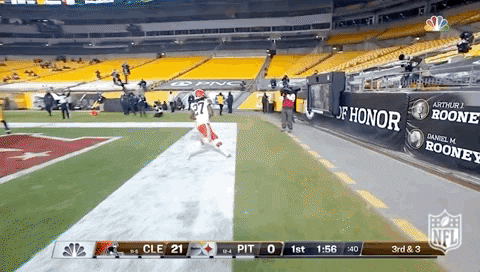 Cleveland Browns Players Kneeling GIF