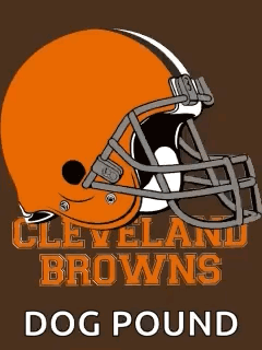 Cleveland Browns Poster with Helmet