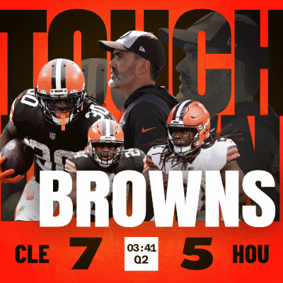 Cleveland Browns Poster With Players And Coaches GIF