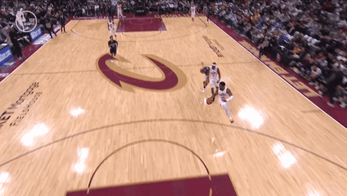 Cleveland Cavaliers Aerial View Dunk GIF