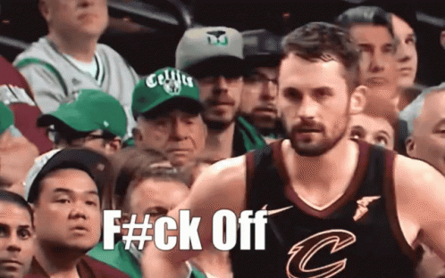 Cleveland Cavaliers Kevin Love Not Happy GIF