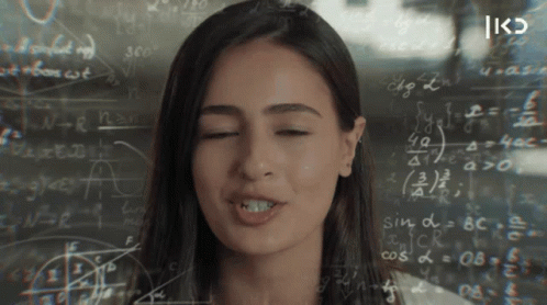 Clever Girl Memorize All The Equations GIF