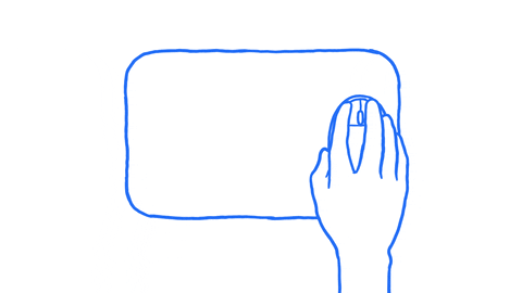 Click Click Blue Mouse GIF