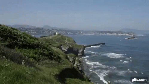 Cliff Overlooking Water Gifs.com GIF