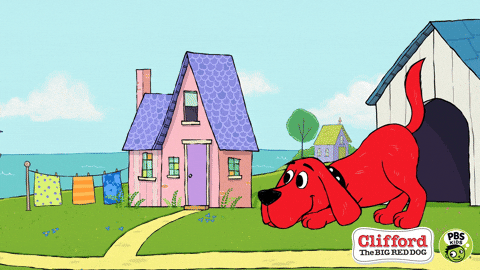 Clifford Jumping Pbs Kids GIF