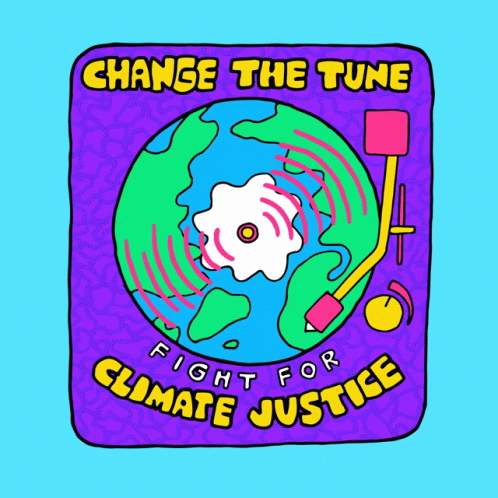 Climate Change Earth Disc GIF