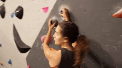Climbing Funny Breasts GIF