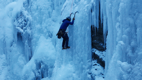 Climbing Ouray Ice Park Snow Winter GIF