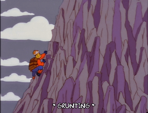 Climbing Scared Season 9 GIF