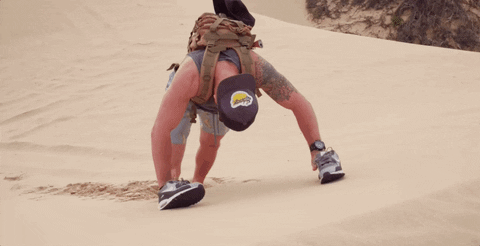 Climbing Uphill Nbc GIF