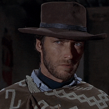 Clint Eastwood Blowing GIF