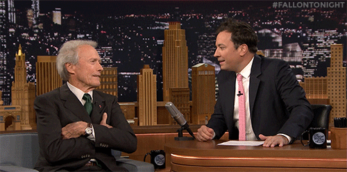 Clint Eastwood Jimmy Fallon Show GIF