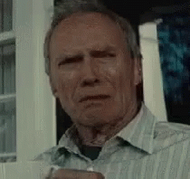 Clint Eastwood Passive Aggressive Shaking Head GIF
