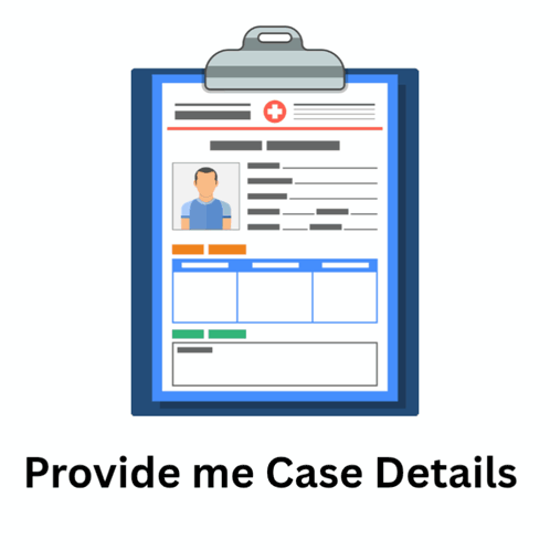 Clipboard With Man Photo And Provide Case Details GIF