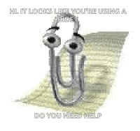 Clippy Office Assistant Do You Need Help GIF
