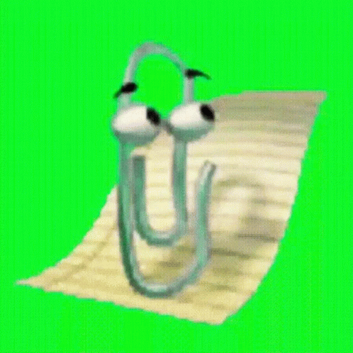 Clippy Office Assistant Knock GIF