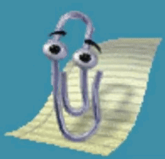 Clippy Transform To Eyeglasses GIF