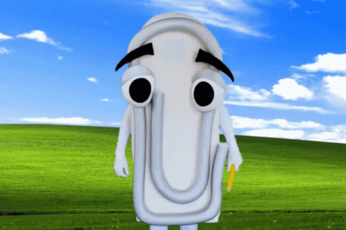 Clippy Windows Ballpen Up GIF