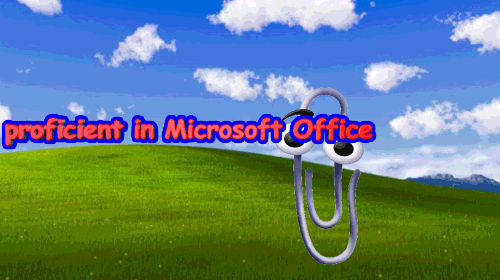 Clippy Windows Screen Wallpaper GIF