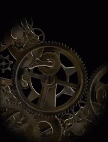 Clock Gears Rotating GIF