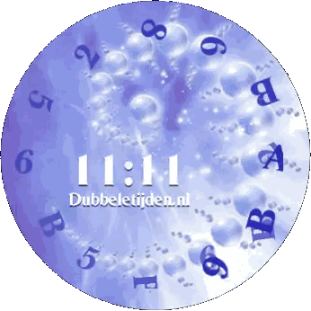Clock Showing 11:11 on Purple