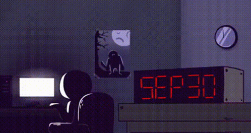Clock Shows First Of The Month GIF