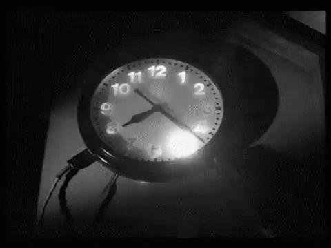 Clock Ticking In Dark GIF