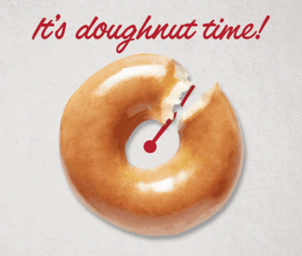 Clock Ticking Time To Make The Donuts GIF