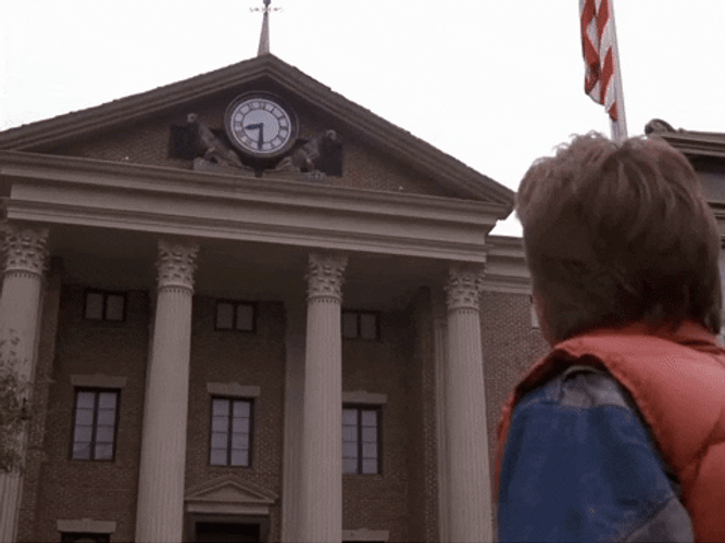 Clock Tower Back To The Future GIF