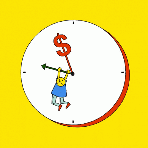 Clock With Dollar Sign and Check Saying Donald Trump