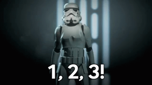 Clone Soldier Counting To Three GIF