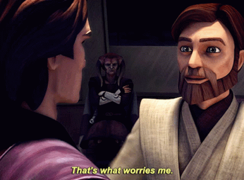 Clone Wars Obi-wan Kenobi Comforts GIF