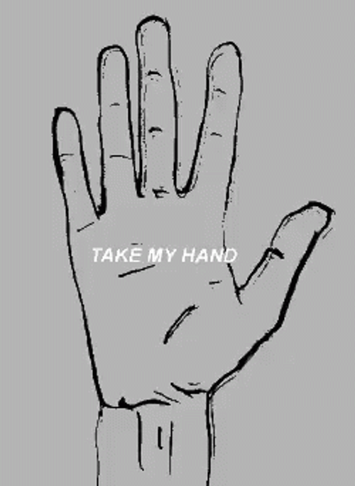 Close Open Moving Sketch Take My Hand GIF