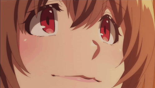 Close Up Anime Girl Red Eyes GIF