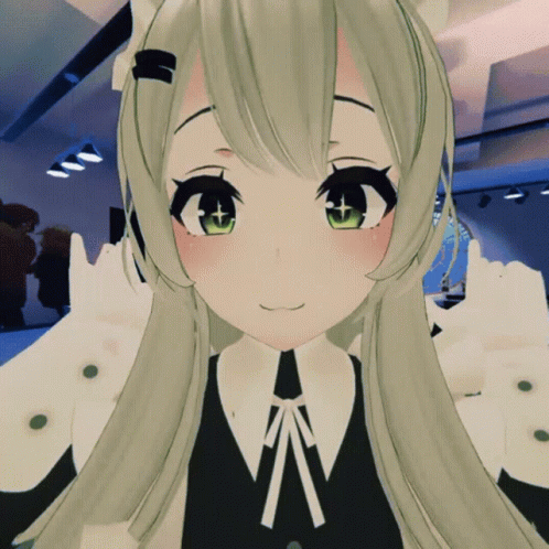 Close Up Anime Girl with Long Hair